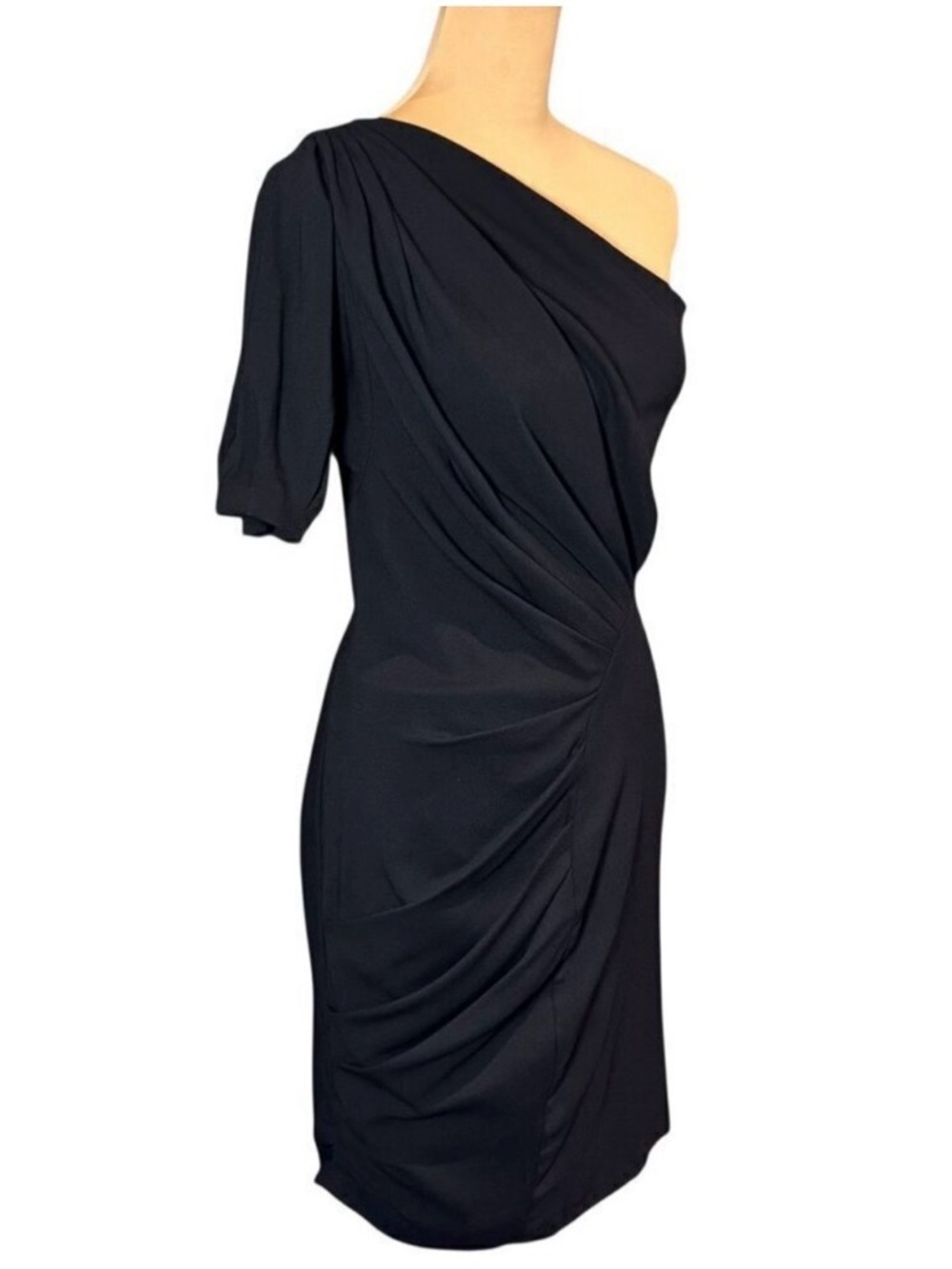 NWT Anthropologie Eva Franco LBD Black Mini Dress Sz.4 Asymmetrical Event